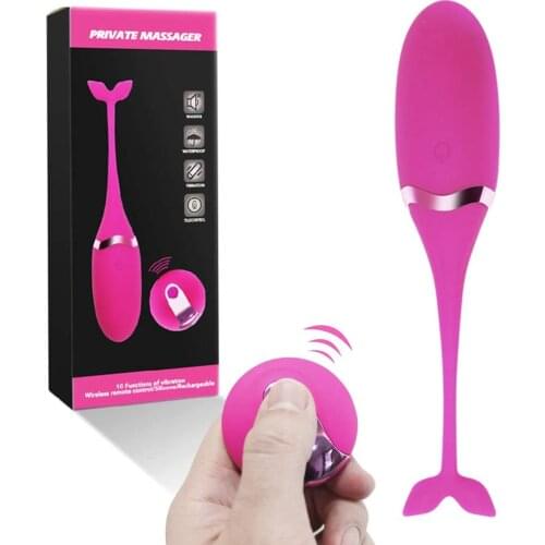 Wearable Panty Vibrator with Wireless Remote Control 10 Vibration Modes Medical Silicone Waterproof Invisible Stimulator Sex Toy