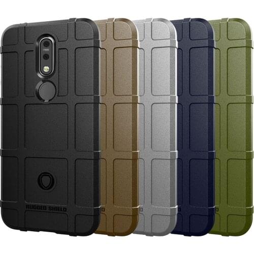Soft Silicone Rugged Shield Case Armor Hybrid Matte Cover Anti Knock Shockproof Cover for Nokia 7.1