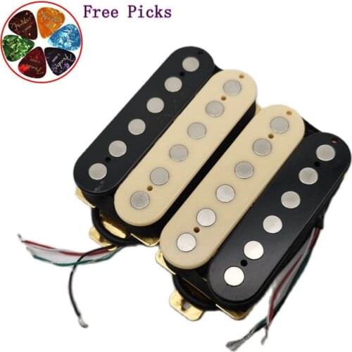 Rare LP Zebra Humbucker Electric Guitar Pickups 12 Piece Alnico 5 steel Magnetic Pickup 5-core Wires