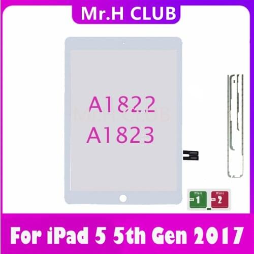 Touch Screen For iPad 2017 Touch Screen Digitizer For iPad 5 iPad 9.7 2017 A1822 A1823 Screen Glass Panel Replacement Sensor