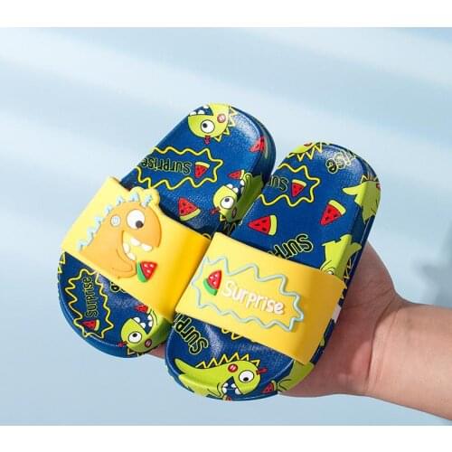 Summer Kids Slippers For Boys Girls Beach Shoes Watermelon Dinosaur Baby Toddler Soft Indoor Slippers Children Slippers Fashion