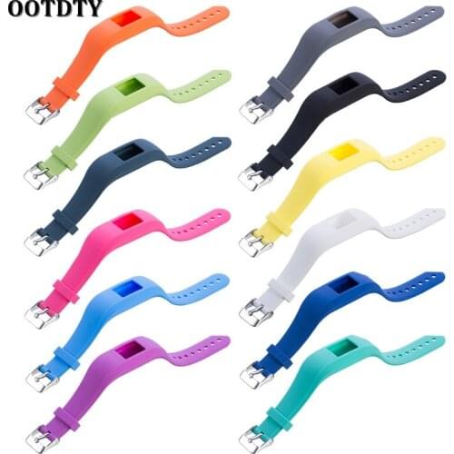 OOTDTY Smart Watch Strap Pure Silicone Watch Band Strap Replacement For Garmin Vivofit for JR JR2 Junior Fitness