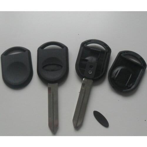 REPLACEMENT TRANSPONDER KEY SHELL CASE FOR FORD ( CAN INSTALL TPX1 TPX2 CHIP ) KEY FOB BLANK WITH BLACK LOGO 5PCS/LOT