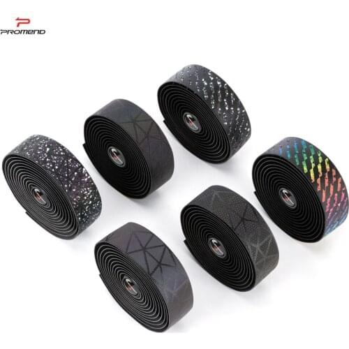 Promend GR-086 Road Bicycle Handlebar Tape Light Change Reflective Bike Bar Tape Racing Bike Tape Cycling Handlebar Tapes