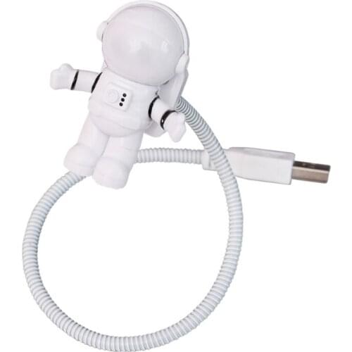 USB Gadget Spaceman USB LED Light Funny Astronaut Adjustable Night Light Gadgets for Computer PC Lamp
