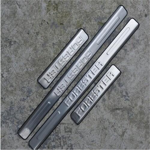 High Quality Stainless Steel External Scuff Plate/Door Sill Fit For SUBARU Forester SJ 2013 2014 2015 2016 2017 2018 2019