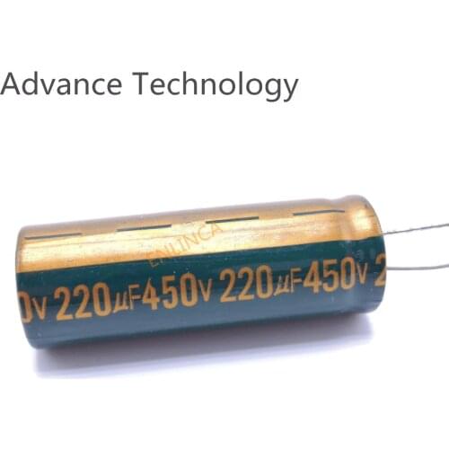 1-3pcs/lot 450v 220UF aluminum electrolytic capacitor 450v220uf 20% size 18*50MM