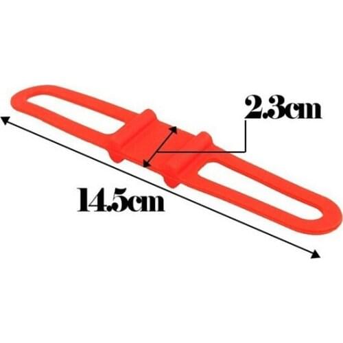 1PC Silicone Strap Bike Front Light Holder Bicycle Handlebar Fixing Tie Bycicle Torch Flashlight Bandages Speaker Mount 6 Colors