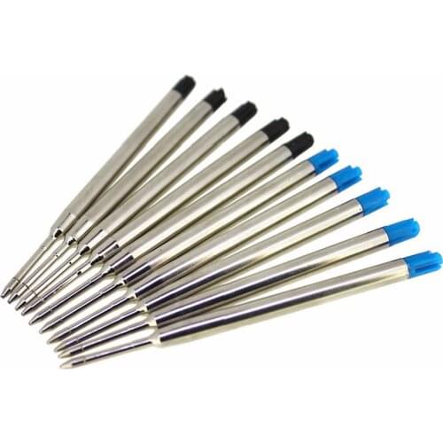 REFILLS 10 PCS HIGH QUALITY BALLPOINT PEN MEDIUM POINT BLACK INK AND BLUE INK SUIT FOR PARKER PEN STATIONERY SCHOOL OFFICE