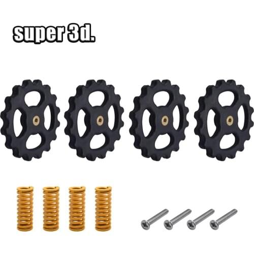 4 Set/Lot 3D Printer Parts Heated Bed Spring Leveling Kit+M4*40 Screw&nut For Cr10 Ender-3 Um2 Prusa I3 Mk2/mk3 Hotbed