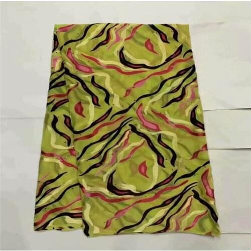 5 Yards Fashion High Quality Silk Printed Chiffon Fabric For Garment Neat Embroidery On The Material For Lady Dress!LXF88303
