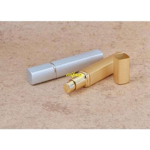 500pcs/lot Fast shipping 12ML aluminum spray bottles perfume atomizer Cosmetic Containers 6 Colors