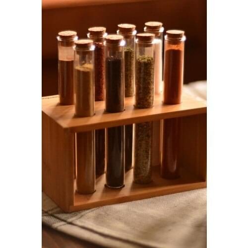 8 pcs Tube Spice Spice Jars Sugar Bowl Seasoning Organized The Kitchen Tool Sets Kitchen Utensils