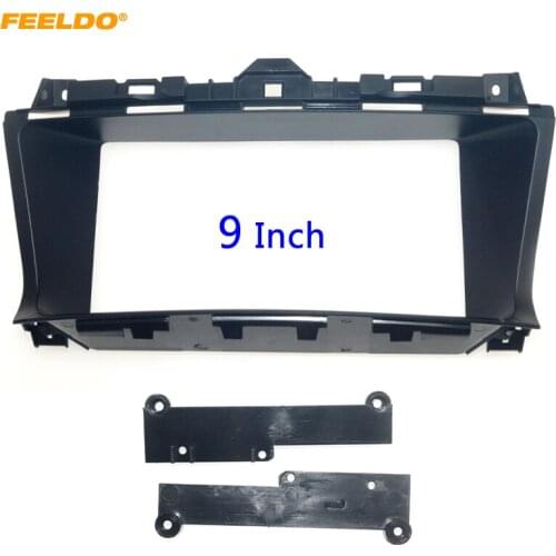 FEELDO Car Stereo 9" Big Screen Fascia Frame Adapter For Honda Accord Crosstour 2Din Dash Audio Fitting Panel Frame Kit #HQ2369