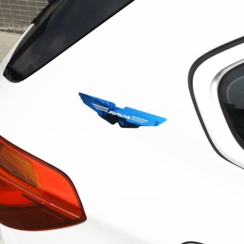 Car Stickers letter Design 3D stainless steel metal Sticker Badge Emblem Decal for Toyota Rav4 Car styling Accessories