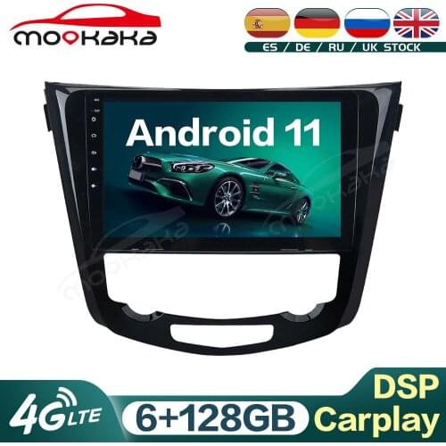 For Nissan X-Trail Qashqai 2014-2019 Android 11 6G+128GB Car Multimedia Player GPS Navigation Audio Stereo Head Unit Carplay DSP