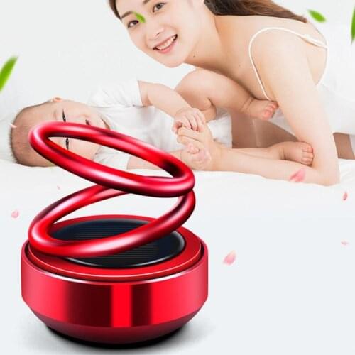 Solar Car Air Freshener Perfume Fragrance Automatic Rotation Air Auto Aromatherapy Flavoring Car Accessories Car Interior Parfum