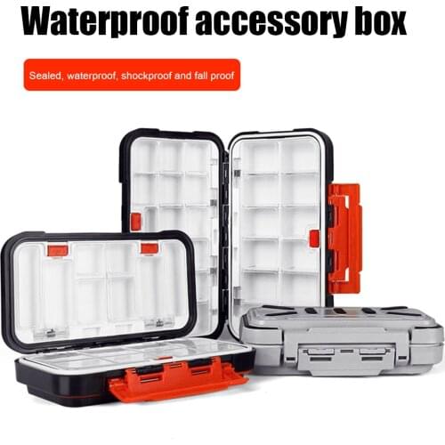 Waterproof Fishing Gear Tackle Case Fishing Gear Accessories Box Large Capacity Fish Hook Tool Storage Box Fishing Tackle box