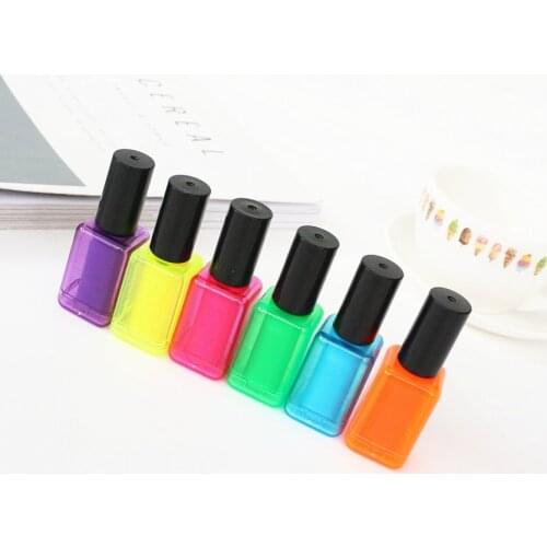 Coloffice Creative new nail polish styling highligjter candy color art marker pen paints material office school supplies canetas