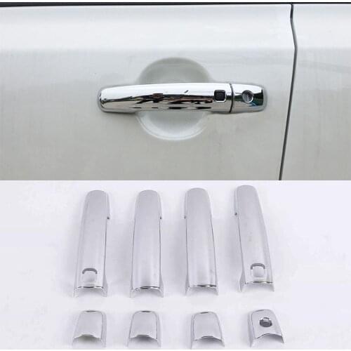 For Suzuki Vitara 2016 2017 2018 2019 2020 Car Cover Styling Frame Panel Lamp Trim ABS Chrome Door Handle Bowl Parts 8pcs