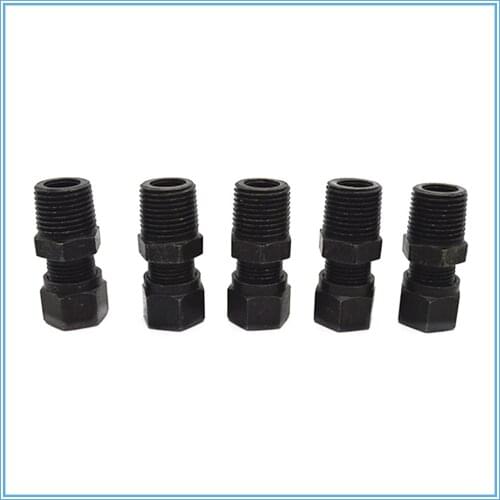 Hydraulic iron joint 14mm-3/8 1/2 male thread joint card sleeve tubing carbon steel taper thread straight Pipe Fitting