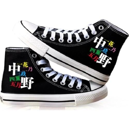 Unisex Anime The Quintessential Quintuplets Casual Ankle Canvas Shoes plimsolls duck shoes Sneakers