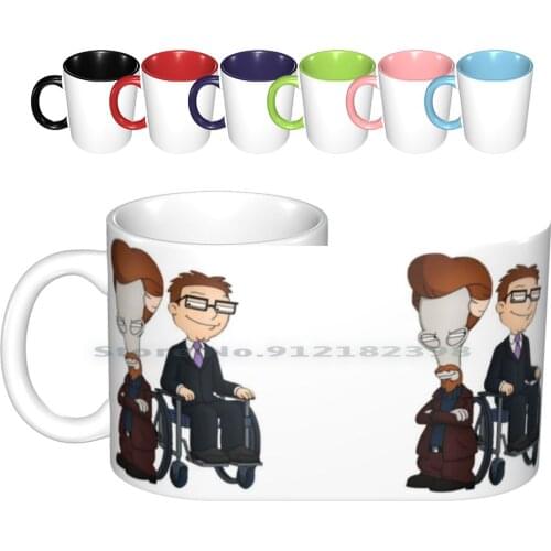 Wheels And The Leg Man! Roger And Steve Ceramic Mugs Coffee Cups Milk Tea Mug Wheels And The Legman Wheels Legman Wheels Legman