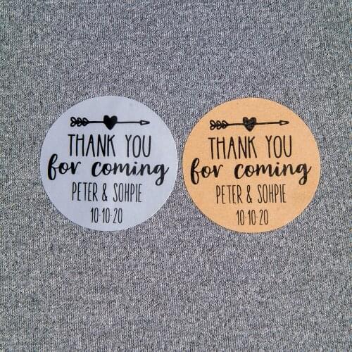 #40BGJ-40mm diameter round sticker, matte silver, kraft paper, matte white sticker,Wedding label stickers,wedding decoration