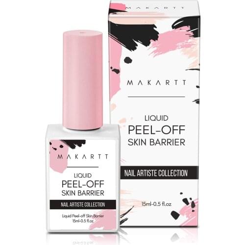 Makartt Liquid Peel Off Skin Barrier Peel off Cuticle Guard for Nail Art Liquid Latex Barrier Protector 15ml White