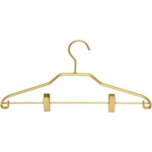 5pcs/lot Metal Adult Clothes Hangers Aluminum Alloy Coat Hanger with Clips Dry Wet Hanging Household Laundry Rack