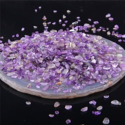 Natural Purple Amethysts Chips Beads Irregular Undrilled Healing Stone For Jewelry Making Fish Tank Bonsai Decoration Garden