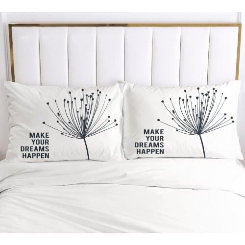 2PCS 3D Pillow Cover 50x70 65x65 Nordic Decoration Throw Pillow Cases Bedding PillowCase Customize any size design