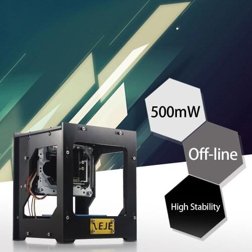 NEJE 500mW mini cnc router laser cutter DIY cnc laser Engraving Machine USB Laser Engraver Box Automatic Off-line with glass
