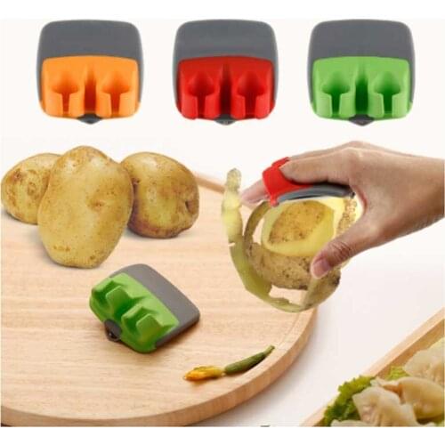 Stainless Steel Multi-function Finger Planer Vegetable Peeler&ampJulienne Cutter Julienne Peeler Potato Carrot Grater Kitchen
