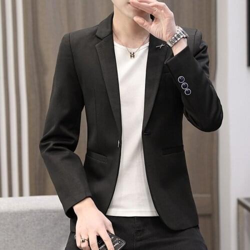 2021Spring and autumn new leisure suit men Korean version slim jacket young handsome fashion mens small suit jacket