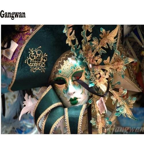 Full display woman mask 5D DIY Diamond Painting Accessories Cross Stitch kit Diamond Embroidery Full square round Drill Rhinestone Mosaic painting home decoration Gift