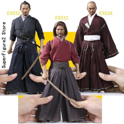 POPTOYS 1/6 Devoted Samurai Trainee Ver. / Kendo Ver. Brave Samurai UJIO Warrior EX032 /EX033 EX034 Full Set model