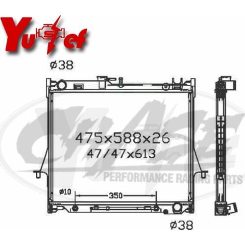 ALL ALUMINUM RADIATOR 8973333522 / 8973630640 For ISUZU PICKUP DMAX"06 Holden Rodeo"06 AT 32mm D-MAX
