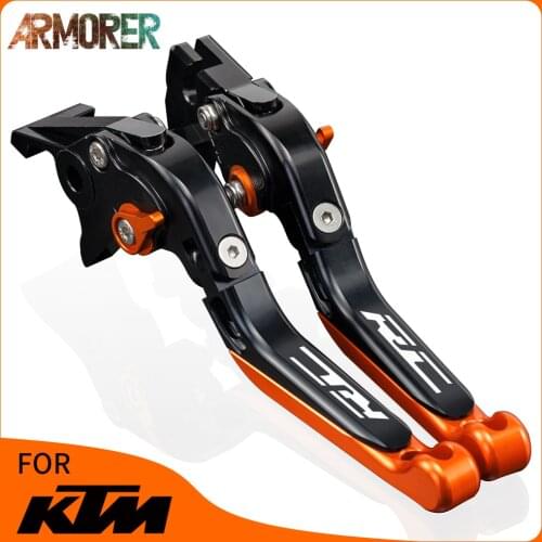 1 Pair Left right Motorcycle Clutch Brake Lever Handle For KTM RC125 2014 - 2020 200rc 2014 - 2016 RC 390 2013 - 2020 2018 2019