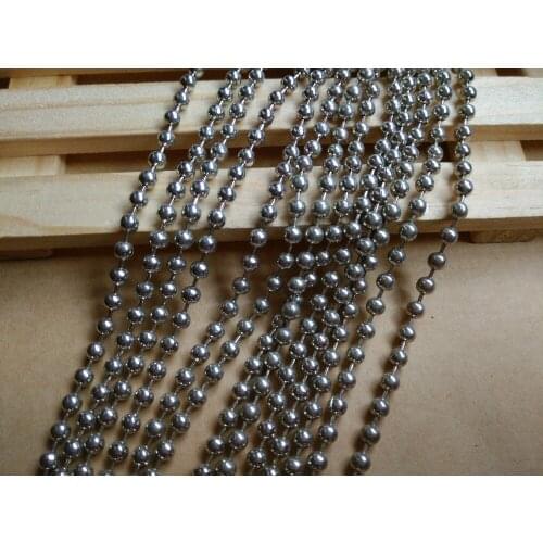 Ball Chain #4 Spool Nickel Plated steel metal chain10m SMM1089
