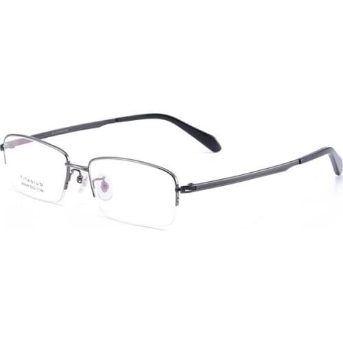 Width-142 Mens Titanium Glasses Frame optical Half frame Opitcal Prescription eyewear eyeglasses Square vintage classic oculos