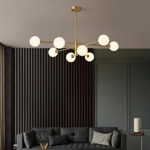 Modern Gold Copper Chandeliers G9 Bulb Lamps Creative Personality For Living Dining Room Kitchen Lighting Led Lustre Fixture