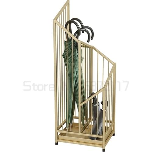 Hotel lobby umbrella rack commercial creative umbrella storage rack household small umbrella bucket door hanging umbrella