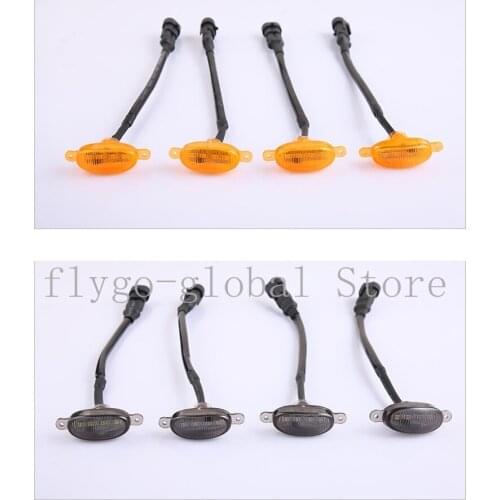 LED Car Front Grille LED Amber Light Raptor Style Light Kit Decor W/ Wire Speed 4Pcs For Chevrolet Colorado 2021