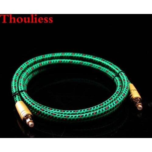 Thouliess Pair HIFI Optical Fiber Cables Professional 5.1 for DTS TV box PS4 Speaker Wire Amplifier Subwoofer Audio Fiber Cable