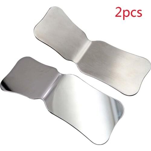2pcs Stainless Steel Photography Mirrors Autoclavable Intra-Oral Orthodontic Implant Reflector Clinic Instruments For Dental