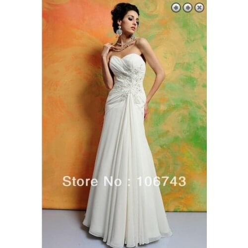 Free shipping 2016 pageant dresses for women bridal gown vestidos formales white long dress plus size concise Bridesmaid Dresses