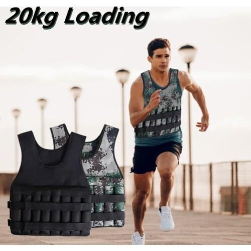 Upgrade 20kg Loading Weighted Vest Adjustable Fitness Weight Training Vest Soft And Comfortable Training Waistcoat Dropshipping
