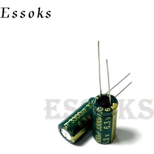 10pcs Electrolytic Capacitor 6.3V3300UF 6.3V 3300UF 10X20 mm High Frequency Low ESR Aluminum Capacitors