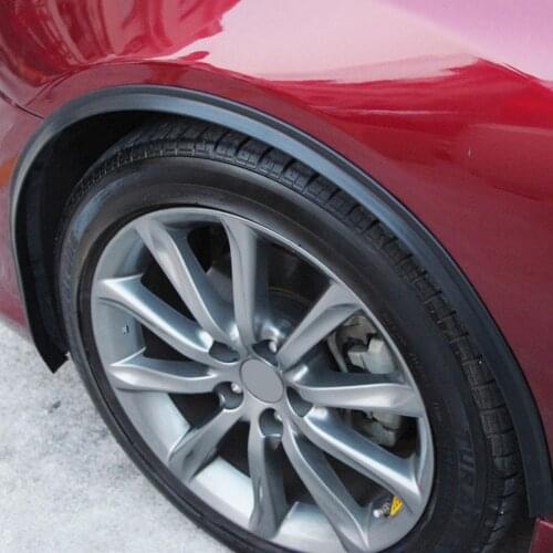 45% Hot Sales!!! 2Pcs 2cmx1.5m Universal Car Wheel Tire Eyebrow Fender Strip Protector Mudguard